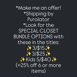 Special Closet Bundle Options